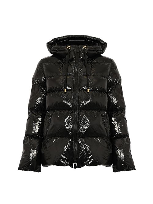 Piumino Eleodoro in crystal nylon con cappuccio Nero PINKO | 101597 A2P7Z99